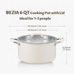 6 Quart Nonstick Stock Pot - Image 6