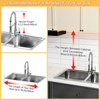 ADBIU Over The Sink Dish Drying Rack Snap-On Design 2 Tier Large Dish Rack - Image 6
