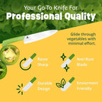 Durable Ceramic Knife for Chopping Vegetables & Fruits, 8” Non-Reactive and - Image 4
