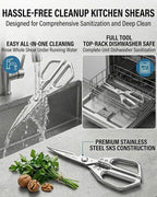 Heavy Duty Poultry Shears, Stainless Steel Kitchen Scissors - Image 6