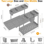 Sevenblue 3 Pack Multi-Purpose Under Sink Organizers and Storage, 2026 L-Shaped - Image 6