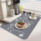Dish Drying Mat for Kitchen Counter 2 Pack - Image 3