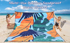 HIHOHO Beach Blanket Waterproof Sandproof Extra Large Beach Mat 79" X - Image 6