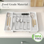 Lifewit Silverware Drawer Organizer, Expandable Utensil Tray - Image 7