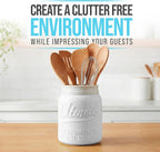 Comfify Wide Mouth Mason Jar Utensil Holder Decorative Kitchenware Organizer - Image 2