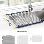 Tomorotec 21" x 15.5" Roll Up Dish Drying Rack Over Sink Drying Rack Sink Cover - Image 4