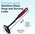 Souper Cubes + Lori Greiner No Mess Stainless Steel Soup Ladle - Image 5