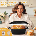Oval Enameled Dutch Oven for Bread Baking - Image 2