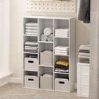 Furinno Reed Closet Organizers and Storage, 11-Cube Closet Organizer, Open by Furinno-FitsYourSpaceFitsYourBudget