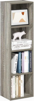Furinno PASIR Book Shelf, 4-Tier Modern Bookshelf, Open Shelves Bookcase 9 x 12 by Furinno-FitsYourSpaceFitsYourBudget