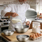 Gronivex Stainless Steel Mixing Bowls Set of 3 - Image 6