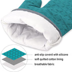 KEGOUU Oven Mitts and Pot Holders 6pcs Set, Kitchen Oven Glove High Heat - Image 3