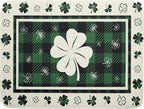 Giwawa Patrick Clovers Dish Drying Mat 18"x24" Lucky Shamrock Spring Leaf Dish by Giwawa