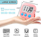 Timer for Kids Teachers Digital Kitchen Timers for Cooking Large Magnetic - Image 4