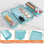 SpaceHacks 25 PCS Plastic Drawer Organizer Set, 4-Size Versatile Organizer - Image 3