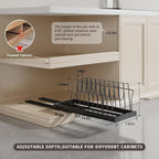 Magheo 2 Pack Pots and Pans Organizer Under Cabinet - Image 6