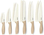 CAROTE 12PCS Knife set with Blade Guards, Granite Nonstick Ceramic Coating by CAROTE