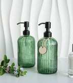 JASAI 18Oz Green Glass Soap Dispenser - Image 7