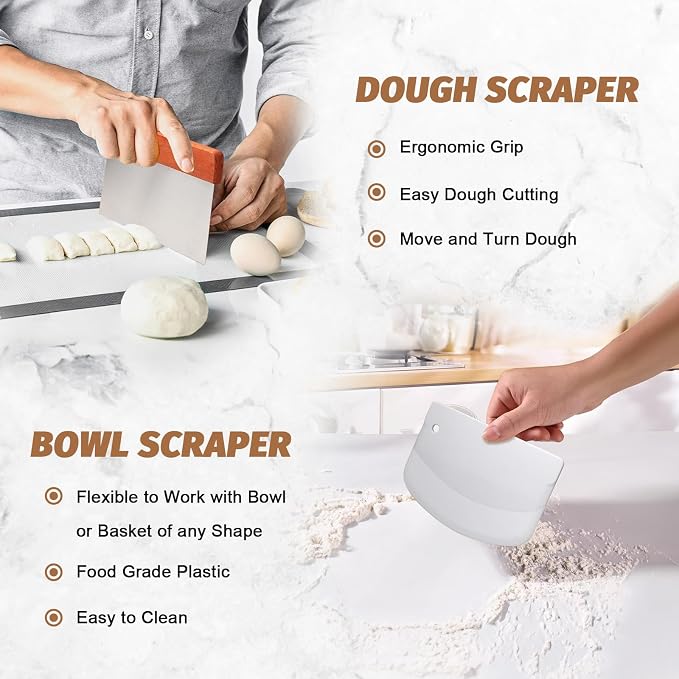 Sourdough Proofing Basket Gift Set, Sourdough Baskets - Image 4