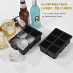 Large Ice Cube Tray for Whiskey, silicone ice cube trays - Image 2