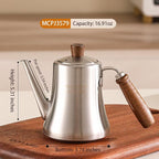 18/8 Stainless Steel Olive Oil Dispenser 500ml/16.9oz Drip-Free Pouring Oil Pot - Image 2