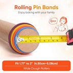Rolling Pin Guide Rings, Reusable 8 Piece Set Baking Accessories to Precise - Image 4