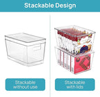 Vtopmart 10 Pack Clear Stackable Storage Bins - Image 3