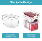 Vtopmart 4 Pack Clear Stackable Storage Bins - Image 3