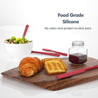 ChefAide 5 Pieces Silicone Spatula Set, Food Grade Rubber Spatula, Upgrade - Image 5