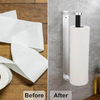 MONEER Paper Towel Holder Under Cabinet, Paper Towel Holder, Aluminum Alloy - Image 3