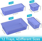 ElegantArray 12 PCS Drawer Organizer Set, 4 Sizes Tool Storage Trays - Image 4