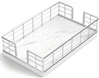 Wican Marble Guest Towel Holder Tray by Wican