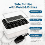 Ice Cube Tray with Lid And Bin for Freezer - Image 2