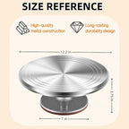 12-Inch Aluminum Alloy Cake Turntable - Image 5