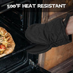 Oven Mitts and Pot Holders Set, Heat Resistant Silicone Kitchen Mini Oven - Image 5