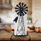 Vesici Windmill Paper Towel Holder Western Farmhouse Standing Paper Towel Roll - Image 7