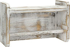 MyGift Farmhouse Paper Towel Holder, Shabby Whitewashed Wood Farmhouse Wall - Image 7