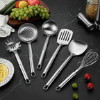 6-Piece Kitchen Cooking Utensils Set, Stainless Steel Kitchen Utensils - Image 5