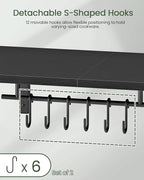 CHOEZON Wall-Mounted Pot Racks, Floating Shelves, Vintage Pot Hangers - Image 6
