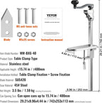 VEVOR Commercial Can Opener, 23.2"/59cm Long, Stainless Steel Manual Table Can - Image 8