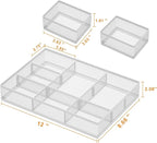 Marbrasse 3 Packs White Desk Drawer Organizers, Drawer Organizer Tray - Image 3
