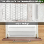 Large Stone Dish Drying Mats for Kitchen Counter, Fast Drying Collapsible Dish - Image 2