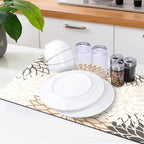 Findosom 2PCS 12" x 20" Dish Drying Mat & 24" x 5.5" Sink Splash Guard - Image 9