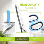Herb Scissors with 5 Blades & Cleaning Kit, Stainless Steel Kitchen Shears - Image 3