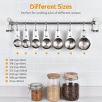 Measuring Cups: U-Taste 18/8 Stainless Steel Measuring Cups Set of 7-Piece: 1/8 - Image 2