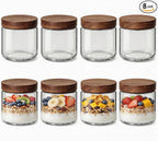 10oz 8 Pack Overnight Oats Containers by Osfel