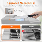Lifewit Magnetic Drawer Knife Organizers Insert, Kitchen Plastic In Drawer - Image 4