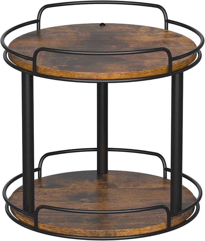 LAMU 10'' Wood Lazy Susan Turntable Organizer by YourHome-OrganizationHelper