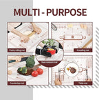 Silicone Baking Mat 20"L x 28"W, Extra Thick Dough Rolling Pad - Image 6