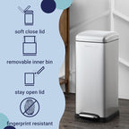 happimess HPM1007D Betty Retro 8-Gallon Step-Open Trash Can - Image 3